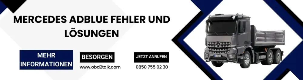 Mercedes Adblue Fehler und Lösungen
