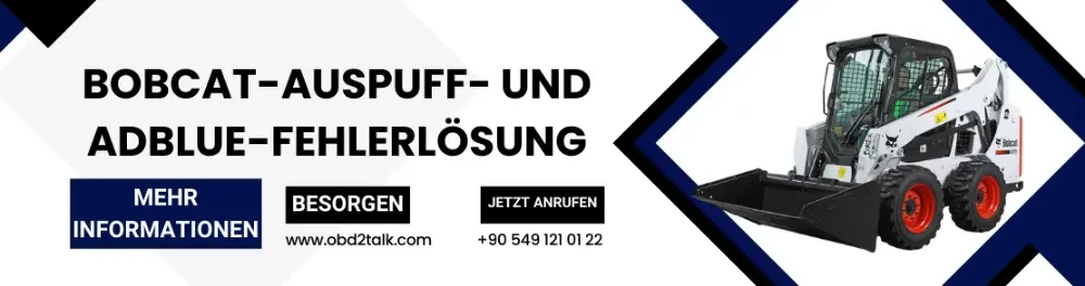 Bobcat-Auspuff- und Adblue-Fehlerlösung