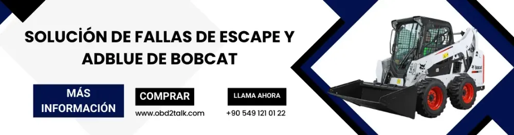 Solución de fallas de escape y Adblue de Bobcat