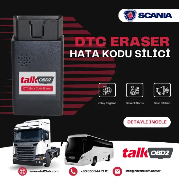 Scania araçlarda arıza kodu silme 